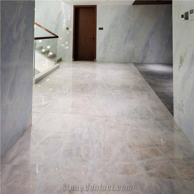 Translucent Cristallo Natural Quartzite For Floor