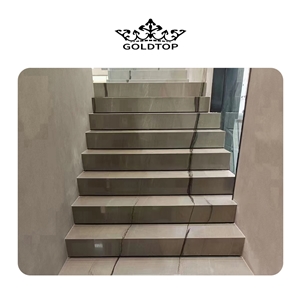 Wonderful Line White Slabs & Tiles For Floor Stair
