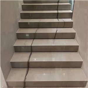Wonderful Line White Slabs & Tiles For Floor Stair