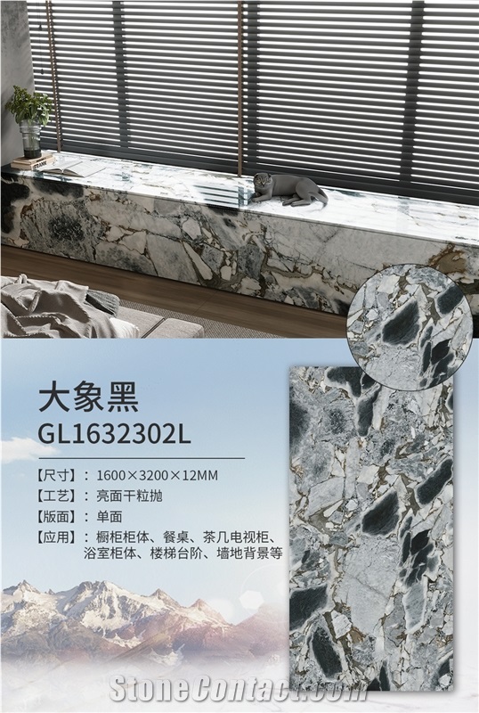 Elephant Black Sintered Stone