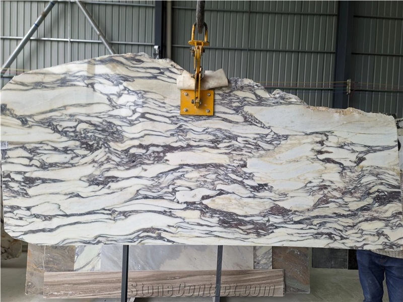 Italy Breccia Violetta Purple Natural Marble Reception Table