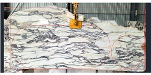 Italy Breccia Violetta Purple Natural Marble Reception Table