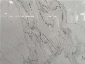 Exotic Quartz Calacatta Gold Veining Badan Thailand