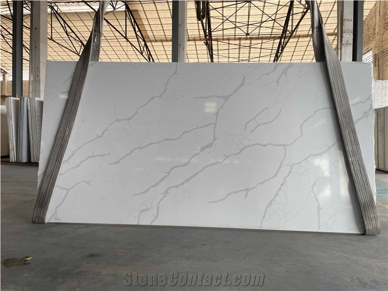Good Quality Calacatta Quartz Philippines Origin NQ7208