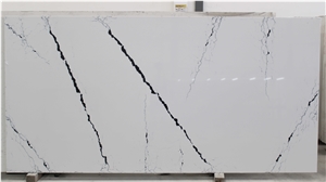 NQ0297 Badan White Calacatta Quartz Marble Look NQ0297 Badan White Calacatta Quartz Marble Look