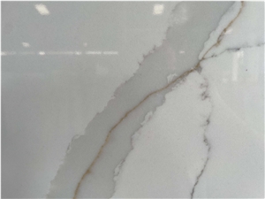 NQ7260 Calacatta Gold Compac Badan Quartz Hot Selling