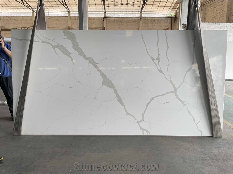 Original Production Calacatta Quartz NQ7206 USA Hot Selling