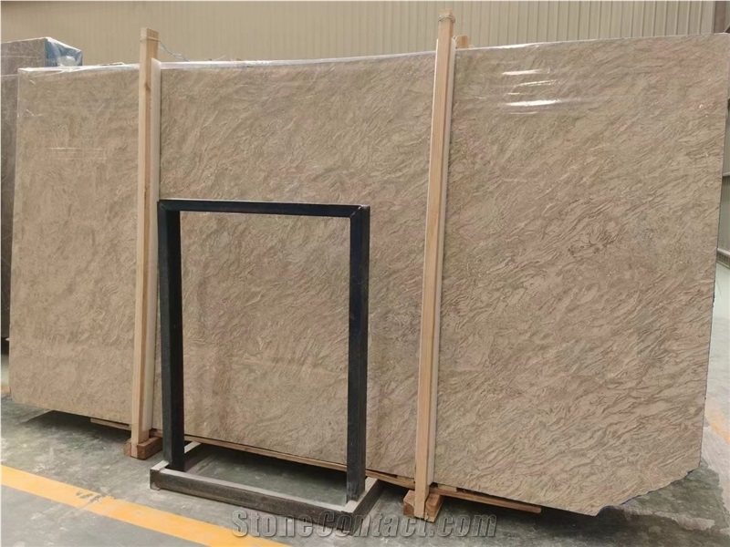 Aman Rose Beige Marble Slab