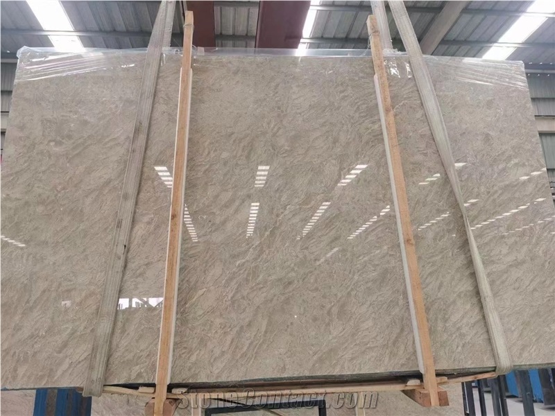 Aman Rose Beige Marble Slab