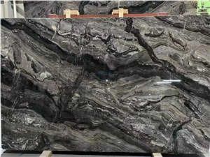 Arabescato Orobico Grigio Brown Marble Slab