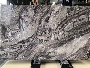 Arabescato Orobico Grigio Brown Marble Slab