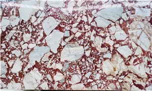 Carmen Rossa Queen Marble Slab
