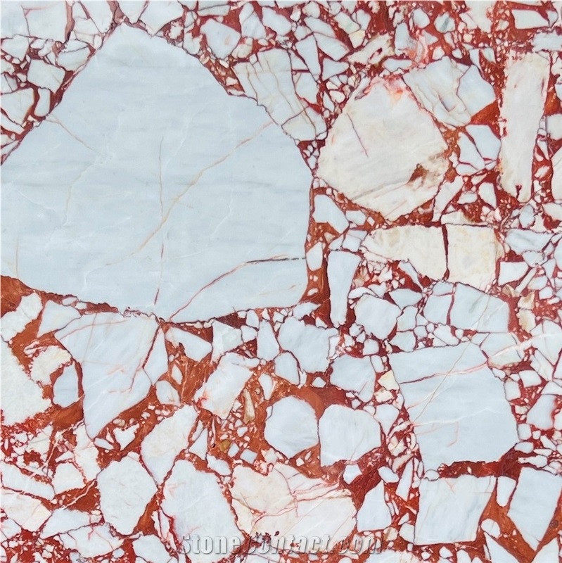 Carmen Rossa Queen Marble Slab