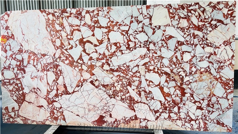 Carmen Rossa Queen Marble Slab