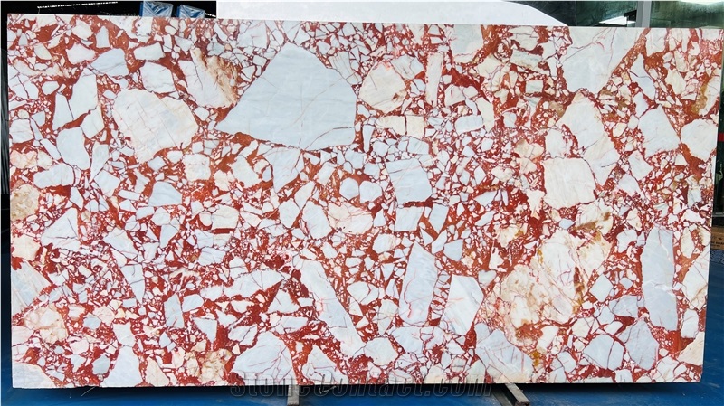 Carmen Rossa Queen Marble Slab