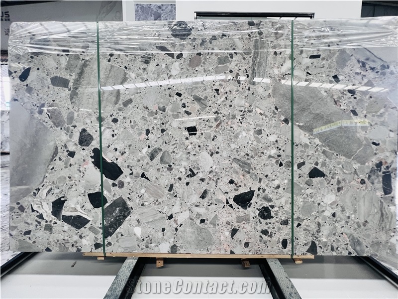Chinese Panda Grey Marble Slab