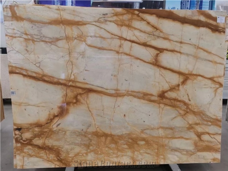 Giallo Siena Unito Marble Slab