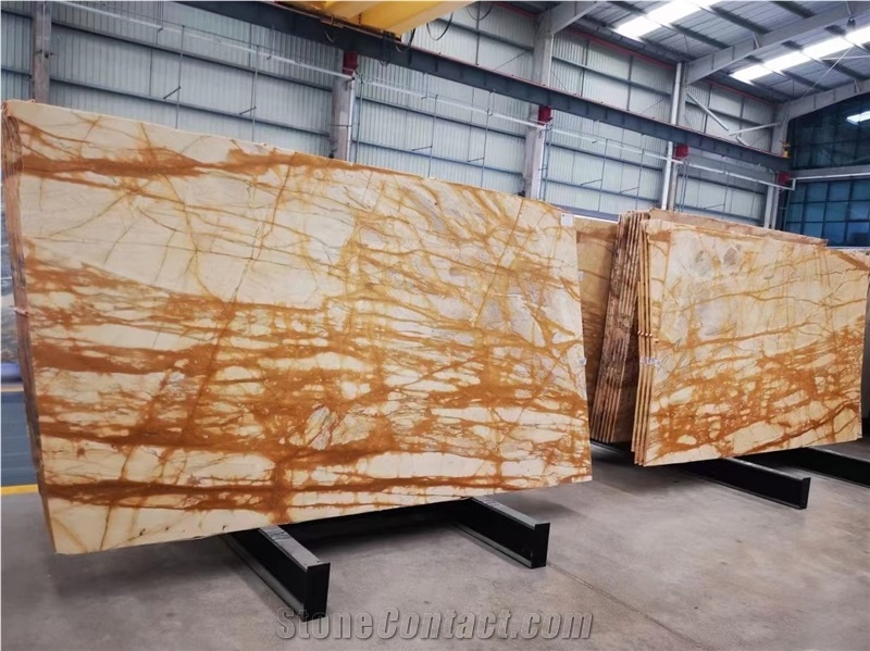 Giallo Siena Unito Marble Slab