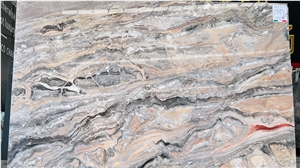 Italy Arabescato Orobico Grigio Rossa Marble Slab