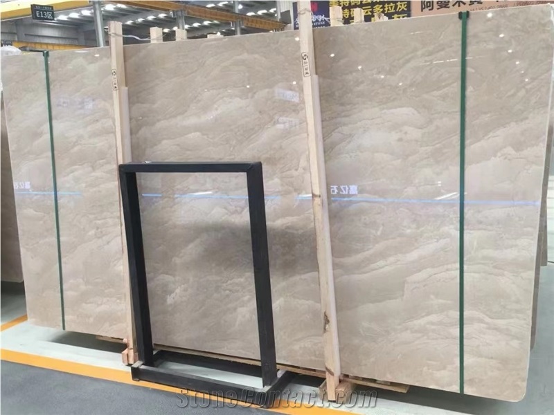 Omani Light Beige Marble Slab