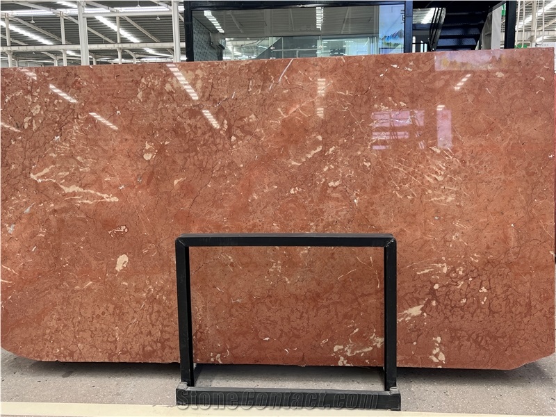 Polished Rosso Alicante Marble Slab