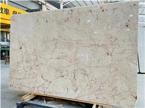 Turkey Ivory Rosalia Pink Marble Slab
