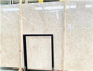 White Rose Beige Marble Slab