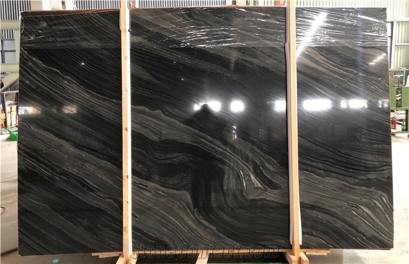 Zebra Black Marble Slab