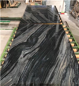 Zebra Black Marble Slab