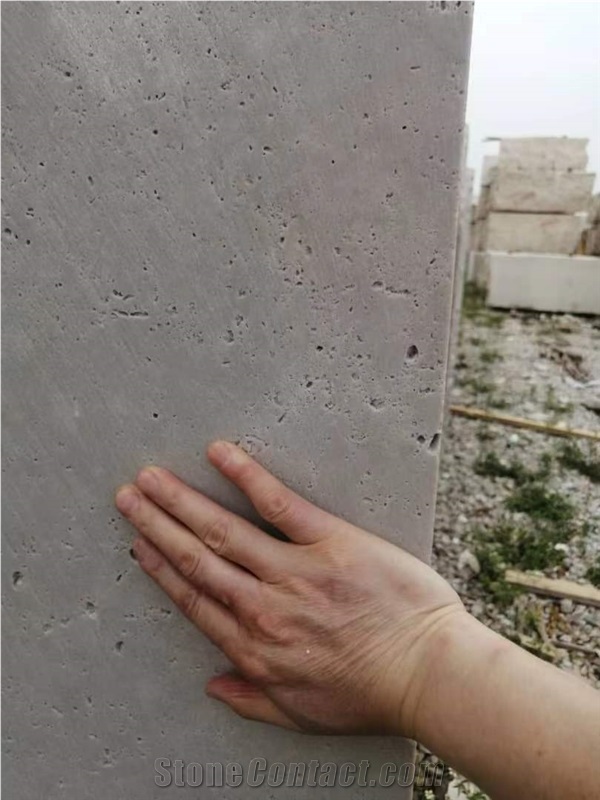 Chinese White Travertine, China White Travertine Blocks