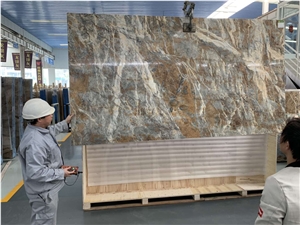 Blue Jeans Marble Table Top - Polished