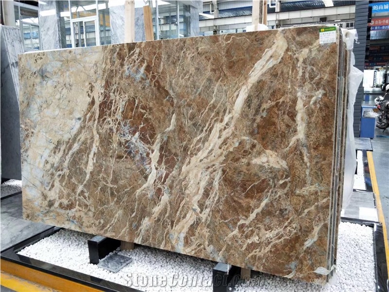 Blue Jeans Marble Table Top - Polished