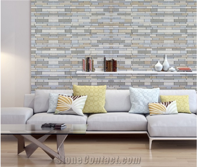 Turkey Beige Moca & Grey Moca Mosaic Tiles 3