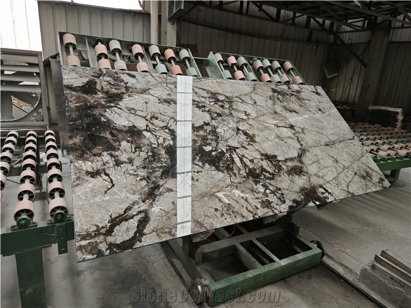 Turkey Uni Luxus Grey Marble Slabs Polish Tiles295*140