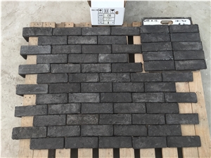 Terracotta Brick Ledge Stone Wall Panels