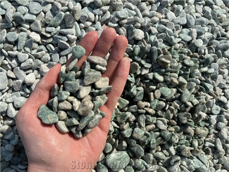 GS-005 Green Color Pebble Rounded Stone