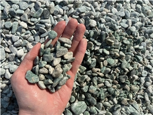GS-005 Green Color Pebble Rounded Stone