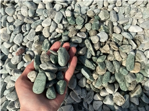 GS-005 Green Color Pebble Rounded Stone
