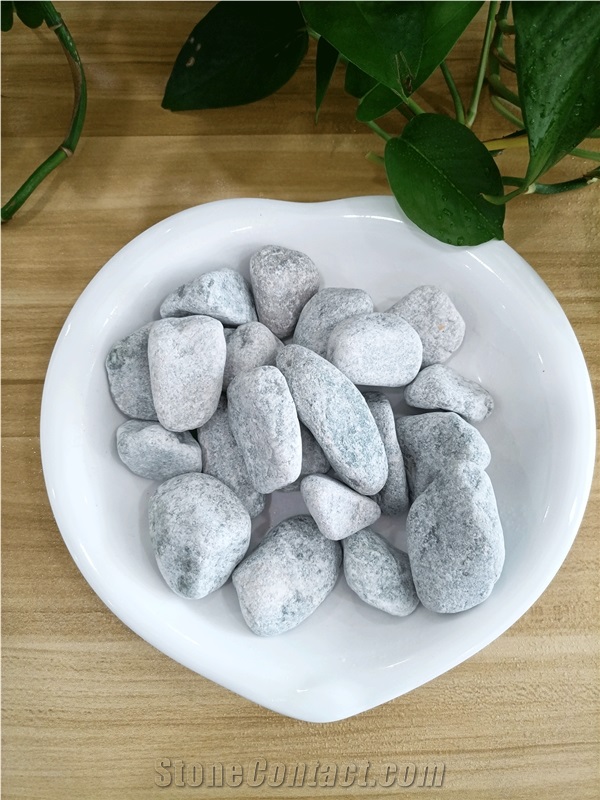 GS-005 Green Color Pebble Rounded Stone