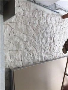 CALIZA POLAR White Limestone Irregular Flagstone For Walling