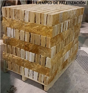 Travertino Oro Ledgestone Wall Cladding