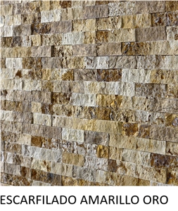Travertino Oro Ledgestone Wall Cladding