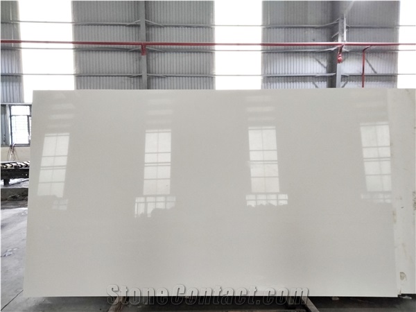LQ-306 Vietnam Artificial Stone Ocean White Quartz
