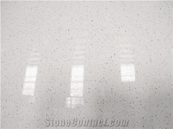 LQ-306 Vietnam Artificial Stone Ocean White Quartz
