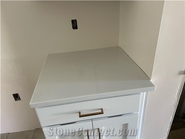 LQ-701 Carrara Quartz Slab Best Price Artificial Stone VN