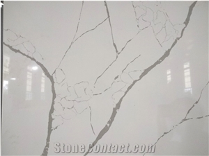 LQ-807 Calacatta Quartz Surface Nsf Artificial Stone,