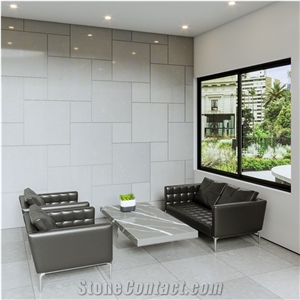 LQ-819 Calacatta Quartz Slabs, Big Size Engineered Stone,