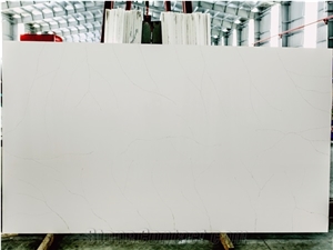 LQ-831 Hot Selling Popular Quartz Slab Vietnam Calacatta