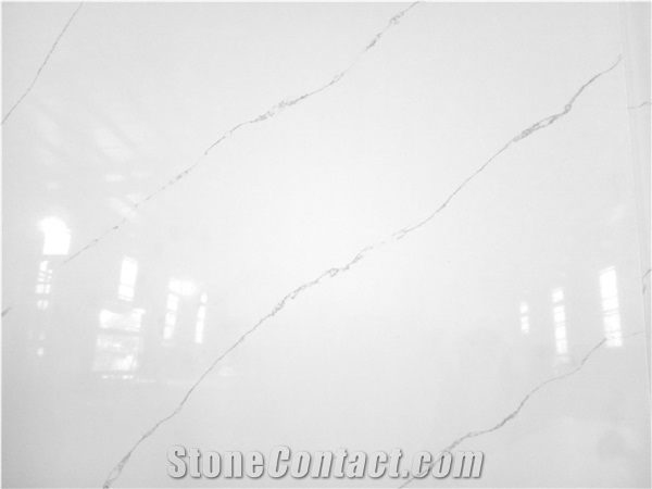 LQ-832  Hot Selling Popular Quartz Slab Vietnam Calacatta