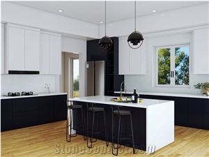 LQ-832  Hot Selling Popular Quartz Slab Vietnam Calacatta